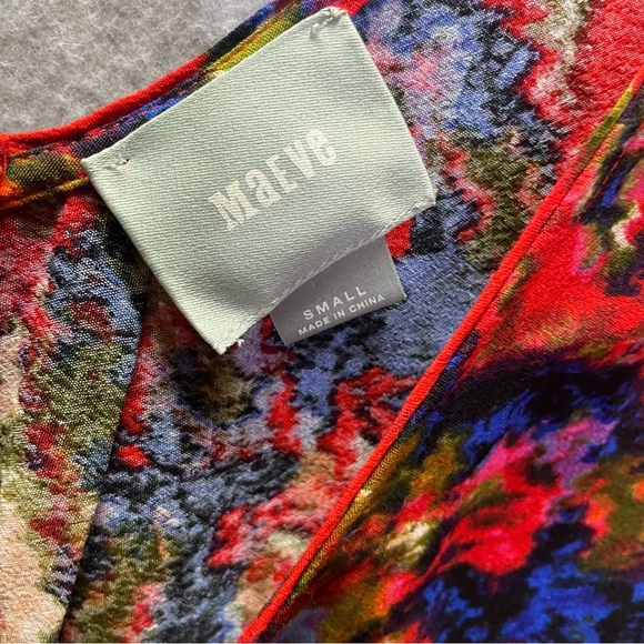 Anthropologie Maeve Boho Prins Tunic Printed V Neck Dress - Picture 6 of 9